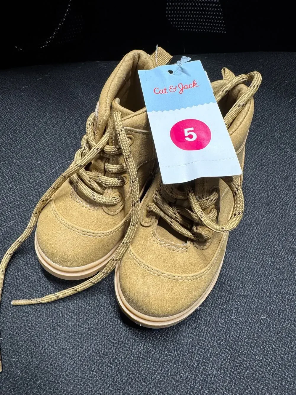 NWT Toddler Boys Cat & Jack Cognac Han Boots - Size 5